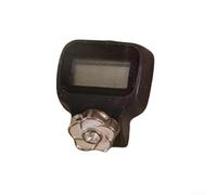 Mini compteur de doigts électronique avec affichage LED, fonction d'arrêt automatique, sangle réglable pour tricot, crochet, score sportif et utilisation en classe (marron)