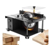 Mini comptoir multifonction - coupe bois précision réglable 7 vitesses | électrique portable profondeur coupe 16 mm et kit de ponçage | pour modèles bricolage, artisanat, métal et