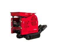 Mini concasseur de pierre sur chenilles avec moteur puissant à essence 18ch 500 cc - 2 à 5 tonnes/heure - Avec tapis convoyeur Torros MVG1000