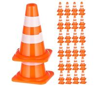 Mini-cônes de Signalisation Miniature 100 Pièces en Plastique Orange