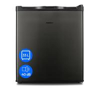 MEDION Mini congélateur (33 litres de capacité utile, 51cm de hauteur, pieds réglables en hauteur, poignée encastrée, réglage manuel de la température, classement 4 étoiles, MD37675) gris