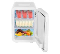 Mini congélateur portable 16L Réfrigérateur autoportant avec 2 étagères Affichage numérique LED Mini réfrigérateur pour les longs trajets 27.2x34.5x42.2cm 0-10 degrés Celsius ou plus