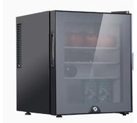 Mini congélateur Vertical Compact 30L, économe en énergie et Silencieux (28dB) pour Bureau, dortoir, Appartement, Design Tabletop, Noir élégant, Options de Porte Multiples - Porte Mousse ou Verre
