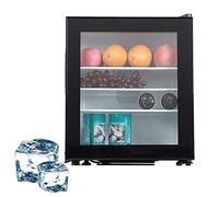 Mini congélateur vertical de 30 L, porte en verre avec serrure pour la | Refroidissement sans gel à refroidissement par air avec plage de température de 8 à 15 ℃, idéal pour les boissons et les