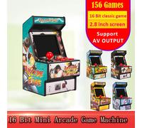 Mini Console de jeu Portable Arcade, écran de 2.8 pouces intégré, 156 jeux rétro, 16 bits, pour sortie AV Sega RHAC03