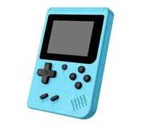 Mini console de jeu portable avec écran IPS de 3,0", console de jeu rétro intégrée, 400 jeux classiques préchargés, batterie rechargeable de 1020 mAh, lecteur de poche, jeux d'arcade, bleu