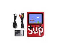 Mini console de jeu portable FC avec 400 jeux rouge