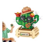 Mini Construction En Briques - Ensemble Jouet Avec Mini Blocs En Forme De Planteur, Modèles Créatifs Pour Paysages Urbains | Kit De Construction Sûr Pour Activités De Groupe, Décorations Fe