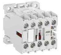 Mini contacteur MC1AB00ATU, 2 contacts principaux NO et 2 contacts principaux NC, 380 - 400 V 50 Hz/440 V 60 Hz, blanc, 5,6 x 4,5 x 4,8 cm (référence : 1SAL100375R9901)