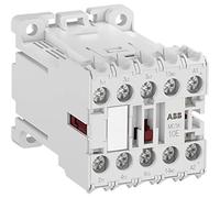 Mini contacteur MC1K301ATD, 3 contacts principaux NO et 1 contact auxiliaire NC, 24 V DC 2 W, blanc, 6,8 x 4,5 x 4,8 cm (référence : 1SAL100577R9901)