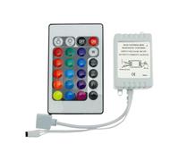 Mini contrôleur LED 12V, bande lumineuse RGB, mini variateur 3528 5050(24 key single head controller 5m)
