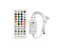 Mini contrôleur LED 12V, bande lumineuse RGB, mini variateur 3528 5050(40 key dual head controller with 5m)
