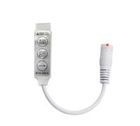 Mini contrôleur RGB DC 12 V 24 V 6 A 3 boutons variateur LED(DC to 4-Pin(W))