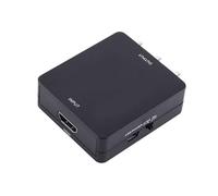 Mini Convertisseur D'adaptateur D'entrée HD vers AV, Portable, Prise en Charge de Bande Passante élevée 720p pour Projecteur TV (Black)