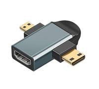 Mini convertisseur de projecteur 4K - Adaptateur mâle de type D pour la connexion vidéo, transmission stable et haute définition | Accessoires utiles pour la maison et le travail, compatible avec les