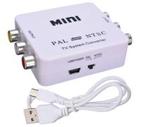 Mini convertisseur de système TV bidirectionnel PAL/NTSC/SECAM à PAL/NTSC, prise en charge de 1080p Mayitr