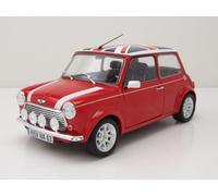 Mini Cooper 1.3I Sport Pack 1997 Rouge Avec Drapeau UK Modèle Réduit 1:18 Solido