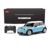 Mini Cooper Remote Radio Controlled Car 1:24 Scale Model Electric Toy R/C - Blue by Rastar
