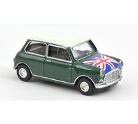 Mini Cooper S 1964 Almond Green Et Drapeau Sur Le Capot Modèle 1:54 310524 NOREV