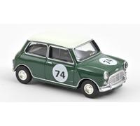 Mini Cooper S 1964 Amande Vert With Number 74 1:54 Model 310525 Norev