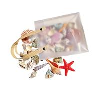 Mini Coquillages pour Loisirs Créatifs Ornements de Créatures Assorties | Mini Coquillages Pour Débutant Adulte Enfant Prof D'Art Déco Table Bijoux Gâteau Aquarium