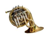 Mini Cor Français Professionnel En Laiton Plaqué Or Idéal Pour Les Débutants Et Les Voyageurs Cor D'harmonie En Laiton