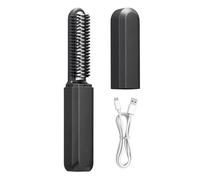 Mini Cordless Hair Straightener - Portable Rechargeable Styling Comb for Travel Use | 2 in 1 Straightening with Curling Tool, Compact Hair Styling Device for Bangs Home Office Trips