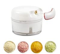 Mini coupe-ail manuel avec cordon de serrage, robuste et durable, Presse-ail portable, Hachoir pour Oignons, Poivrons, ail,