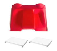 Mini coupe-bordure de 12,7 cm rouge avec 2 tampons de rechange - Outil de peinture de bord pour murs, plafonds et coins