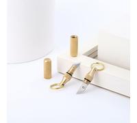 Mini Couteau De Poche À Capsule En Laiton, Couteaux Utilitaires Portables, Couteau De Survie, Porte-Clés Pendentif Gadget Ouvre-Paquet De Lettres 1 Pièce