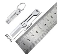 Mini Couteau De Poche En Acier D2,Équipement De Camping Pliant Edc,Couteau De Poche De Survie,Porte-Clés D'auto-Défense,Pendentif.M7.1cm.