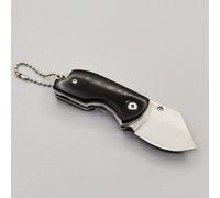Mini Couteau Pliant En Bois Coloré,Manche À Haute Dureté,Couteau De Poche Express,Edc,Outil D'extérieur,Porte-Clés,Vente En,Bricolage - Type Black