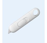 Mini Couteau Utilitaire Portable En Céramique,Ouvre-Boîte Sphérique Sûr,Outils De Coupe Avec Trou De Suspension Porte-Clés,Se Verrouille En Position - Type White
