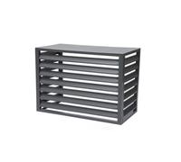 Mini couvercle de climatiseur divisé, cache-radiateur pour climatiseur, couvercle antivol en aluminium robuste, réduction du bruit, clôture pour cacher le climatiseur, applicable à l'air