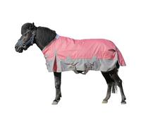 Mini couverture de sortie pour poulain poney Shetland - Imperméable 1200D léger 0g chemise de pluie pour cheval miniature âne et section A (sans remplissage) rose 107 cm