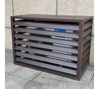Mini couverture fendue pour unités extérieures, protection de climatisation, unité de support extérieure, robuste, insonorisée, facile à installer, adaptée aux jardins, balcons, murs, terrasses (Colo