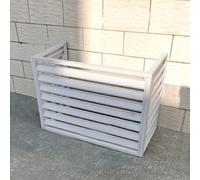 Mini couverture fendue pour unités extérieures, protection de climatisation, unité de support extérieure, robuste, insonorisée, facile à installer, adaptée aux jardins, balcons, murs, terrasses (Colo