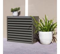 Mini couverture fendue pour unités extérieures, protection de climatisation, unité de support extérieure, robuste, insonorisée, facile à installer, adaptée aux jardins, balcons, murs, terrasses (Colo