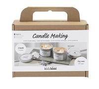 Mini Craft Kit Candle Making, cream, off white, Soy candles, 1 pack, Mulricolour