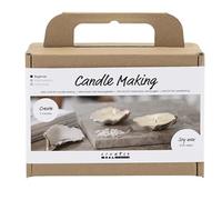Mini Craft Kit Candle Making , off white, Soy candles, 1 pack, Mulricolour