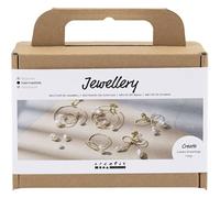 Mini Craft Kit Jewellery, gold-plated, 1 pack, Mulricolour