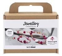 Mini Craft Kit Jewellery, Necklace and Bracelet, Pink, 1 Pack