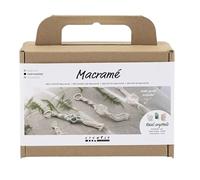 Mini Craft Kit Macramé, dusty rose, matt transparent, light natural, dusty green, 1 pack, Mulricolour