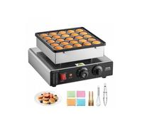 Mini Crêpière Électrique, Appareil à Pancakes Capacité 25PCS de 43 mm de Diamètre, Machine à Poffertjes Dorayaki Grille