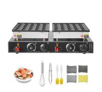 Mini-crêpière Électrique - DUOKU - AK-H50 - Acier Inoxydable - 1800 W - 50 Mini-Gaufres
