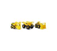 Mini crew Pack de 3 Camion benne Chargeur frontal et excavatrice - 18 cm