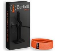 Mini cric haltère simple | Cric de levage compact, petit et portable | Bande de résistance incluse pour optimiser votre entraînement et vos poussées de hanche | Réduit les risques de blessures |