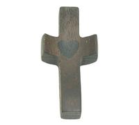 Mini croix en bois - Souvenir portable de foi - Plaque de prière de poche avec surface lisse - Artisanat en bois naturel - Cadeau de réconfort spirituel pour enfants, adultes, église, merveilleux G