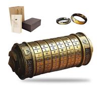 Mini Cryptex - TD® - Da Vinci Code - Bronze - Cadeau Original - Décoration Romantique