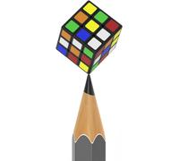 Mini Cube Magique 1 cm 3 x 3 x 3 Le Plus Petit Cube Magique du Monde Puzzle de Réflexion